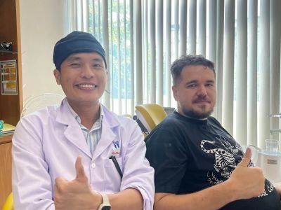 Dr. Khoa Dental waiting area in Da Nang