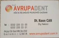 Özel Avrupadent Gaziemir Akçay Ağız ve Diş Sağlığı Polikliniği