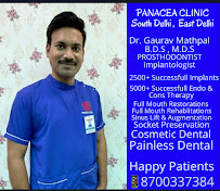 Panacea Clinic - Dr. Gaurav Mathpal, Prosthodontist and Implantologist, New Delhi