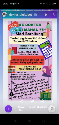 Drg Margaretha A Pangemanan Melayani Anggota AdMedika & Medika Plaza Insurance . Ig @dokter_gigitebet