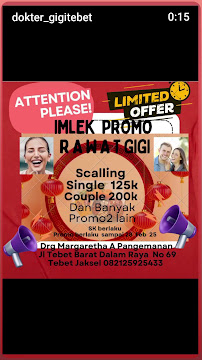 Drg Margaretha A Pangemanan Melayani Anggota AdMedika & Medika Plaza Insurance . Ig @dokter_gigitebet