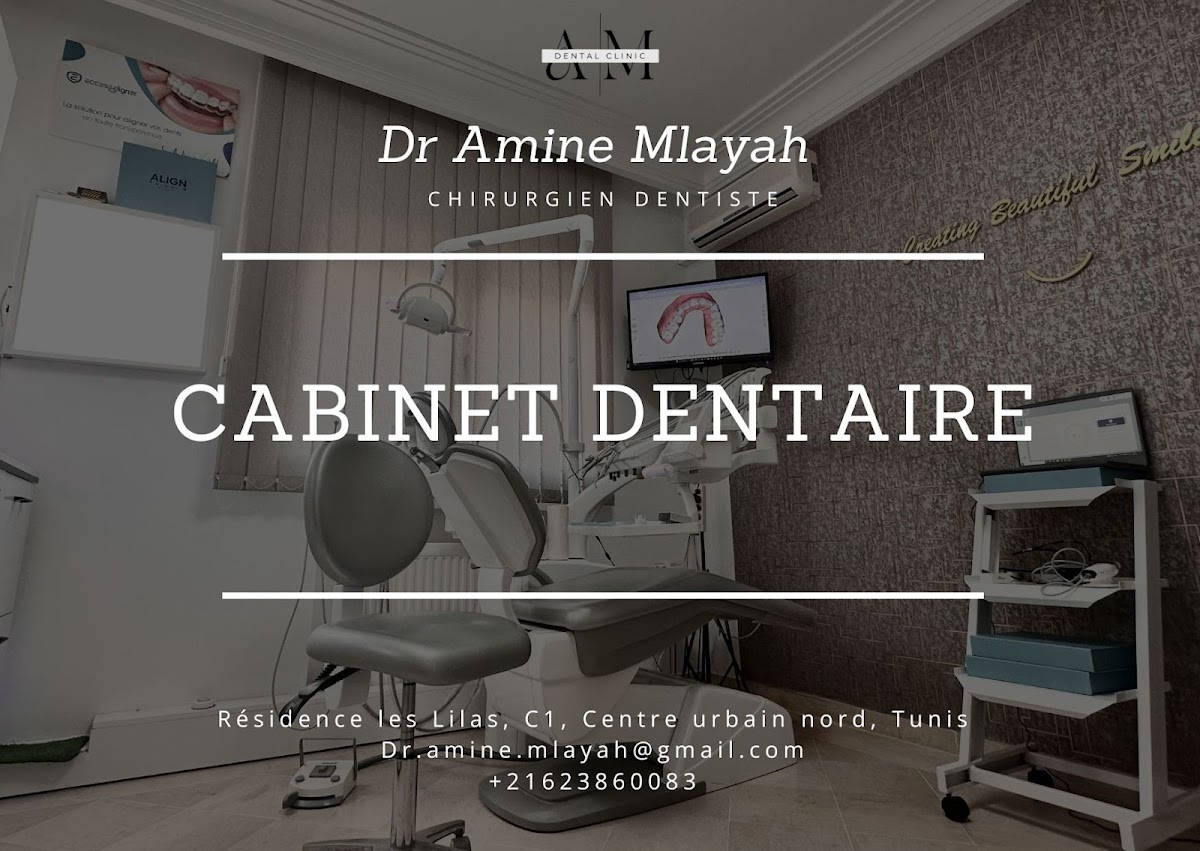 Cabinet dentaire Dr Amine Mlayah - Implantologie, esthétique dentaire, prothèses dentaire, invisalign - dental clinic in Tunis