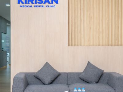 Kirisan Medical Dental Clinic waiting area in Phnom Penh