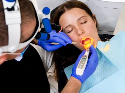 Shine Dentistry waiting area in Batumi