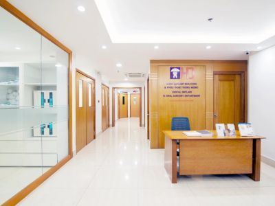 Worldwide Beauty And Dental Hospital waiting area in Ho Chi Minh City