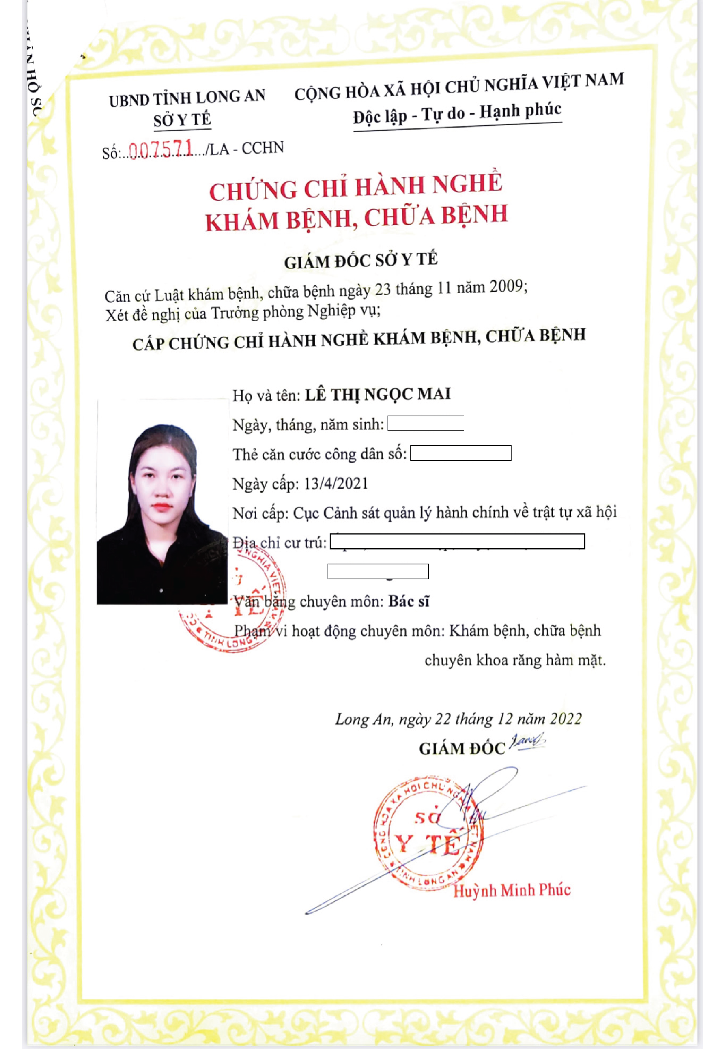 Dr. Le Thi Ngoc Mai
