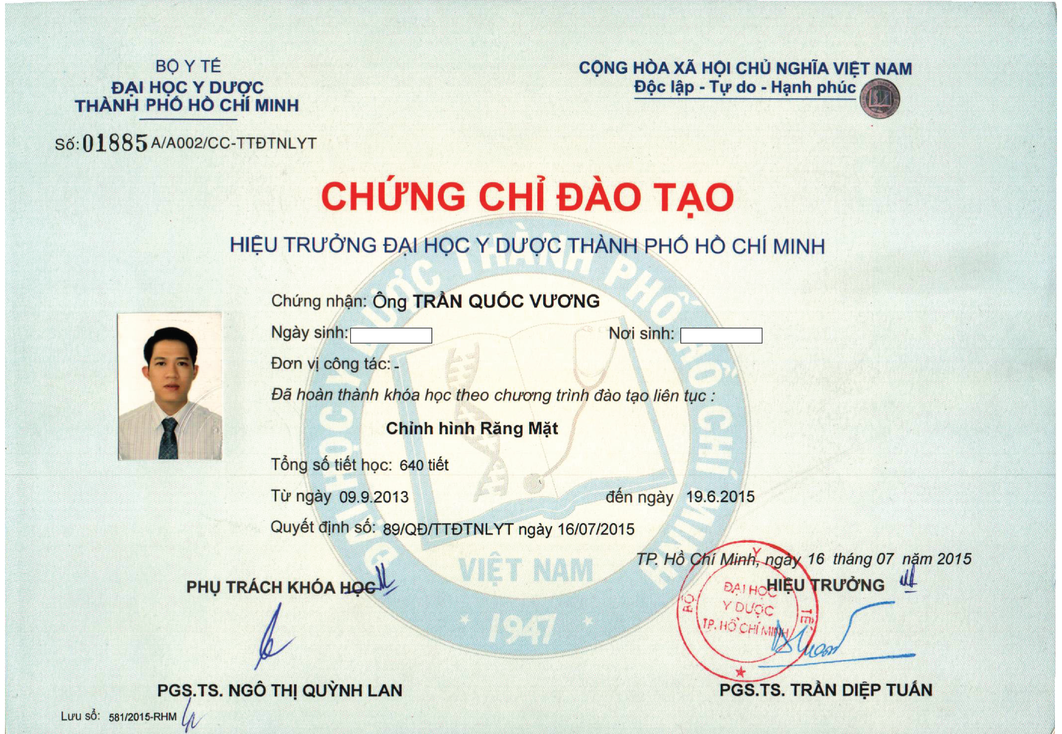 Dr. Tran Quoc Vuong