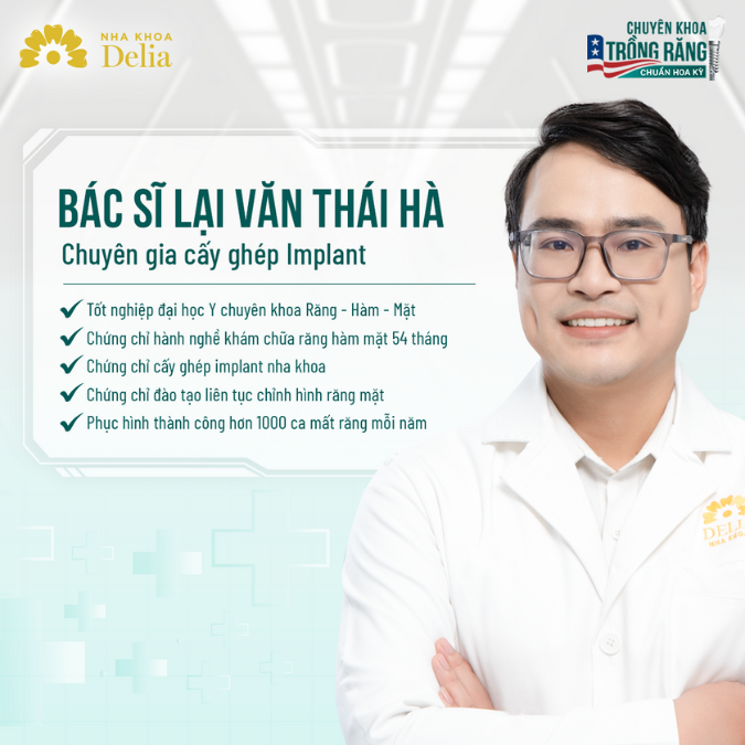 Implantologist Hà Lại Văn Thái - Dental Implants and Porcelain Crown Aesthetics