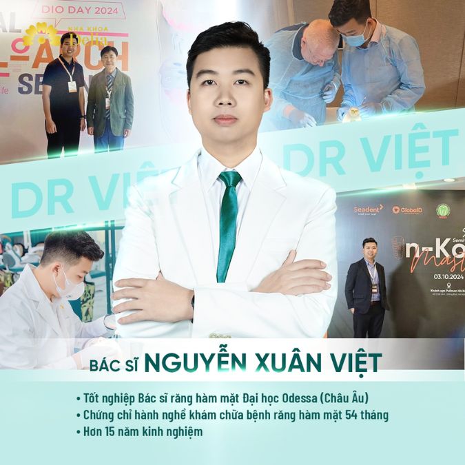 Implantologist Việt Nguyễn Xuân - Dental Implants and Porcelain Crown Aesthetics