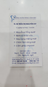 Phòng Khám Răng Hàm Mặt Trần Thị Nguyên Ny