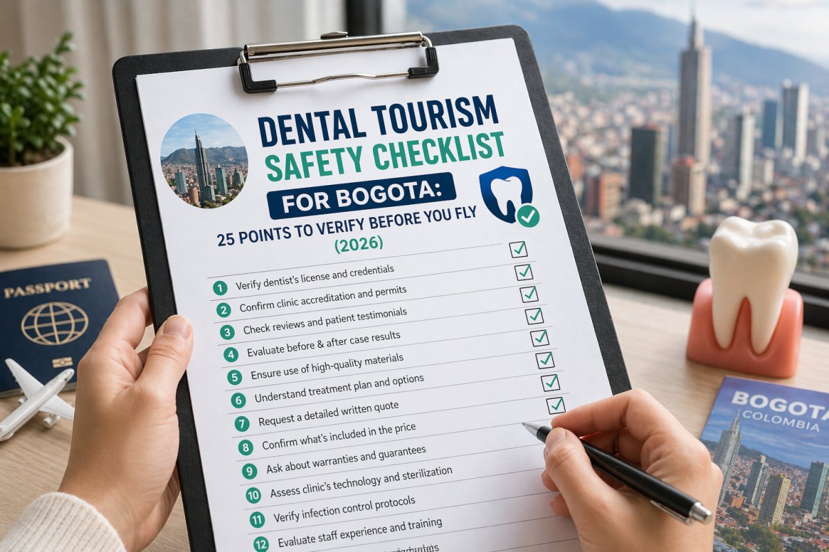 Dental Tourism Safety Checklist for Bogota: 25 Points to Verify Before You Fly (2026)