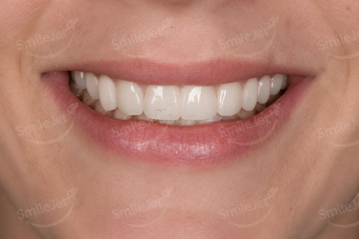 After — Ms. Chen's Smile Makeover in Da Nang: 20 Veneers and Crowns for $8K vs $30K in Melbourne