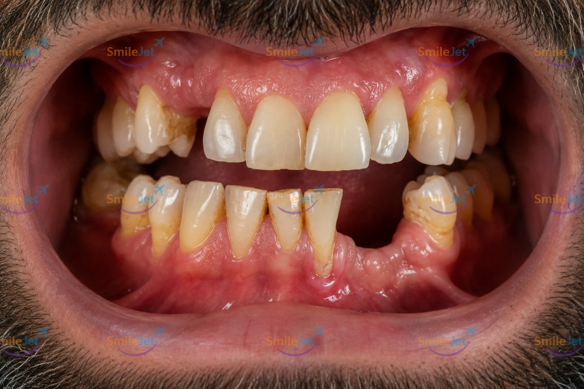 Before: Marco All-on-4 Osstem Zirconia Bridge Ho Chi Minh City